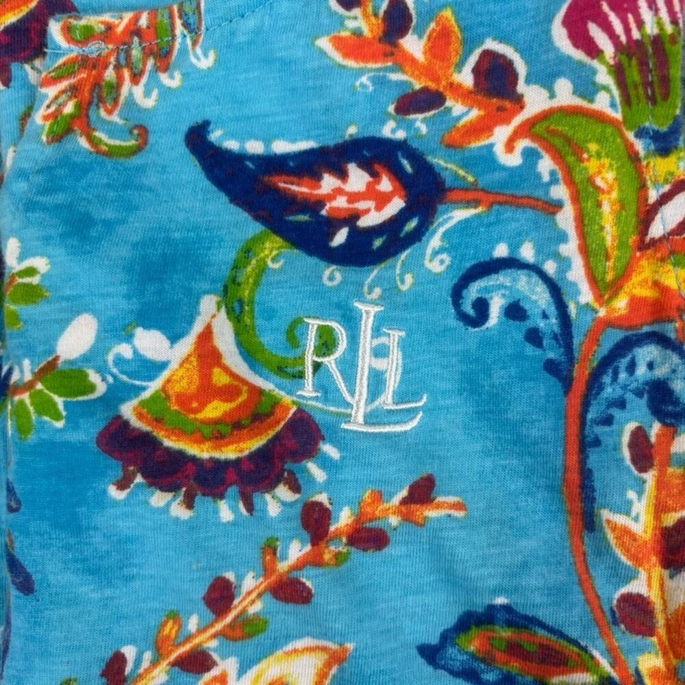 Ralph Lauren Dress XS Paisley Beachy Coastal Resort Cruise Dopamine Colorful LRL - Picture 2 of 11